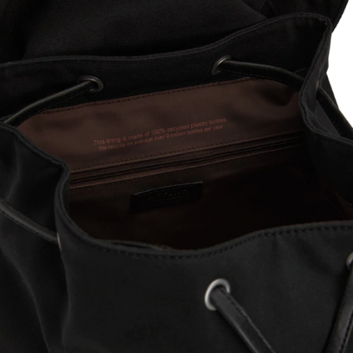 THEO Vegan Backpack - Canvas - BLACK - Image 5