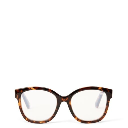 MATT & NAT | Clea3 Reader Optical Glasses - print brown/clear lens