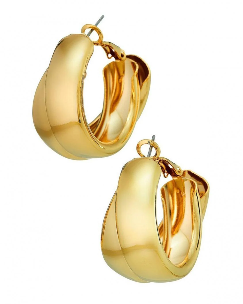 8 OTHER REASONS | COUPLED HOOPS 8ORCC0033 - GOLD PLATED