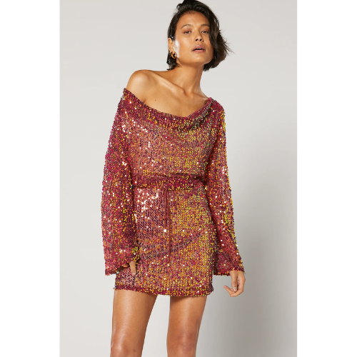 WINONA | JIANA COWL DRESS - WINE - Image 2