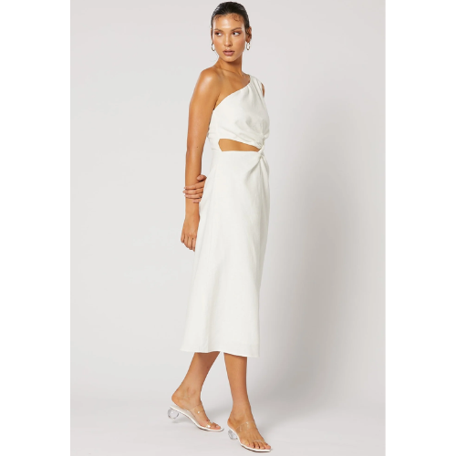 WINONA | SIESTA GATHERED DRESS - WHITE - Image 3
