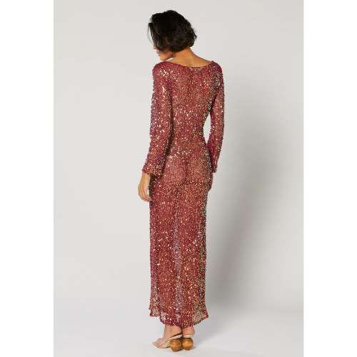 WINONA | JIANA CLASSIC DRESS - WINE - Image 2