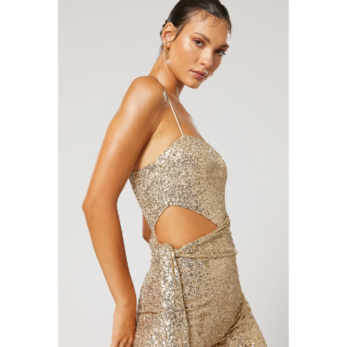 WINONA | VALLE JUMPSUIT - GOLD - Image 3