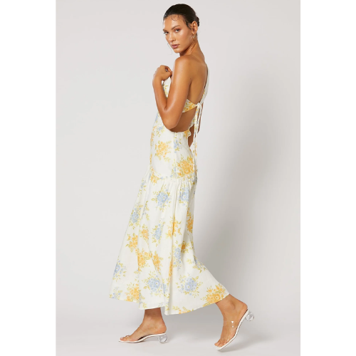 WINONA | RAVELLO ONE SHOULDER DRESS - WHITE PRINT - Image 3