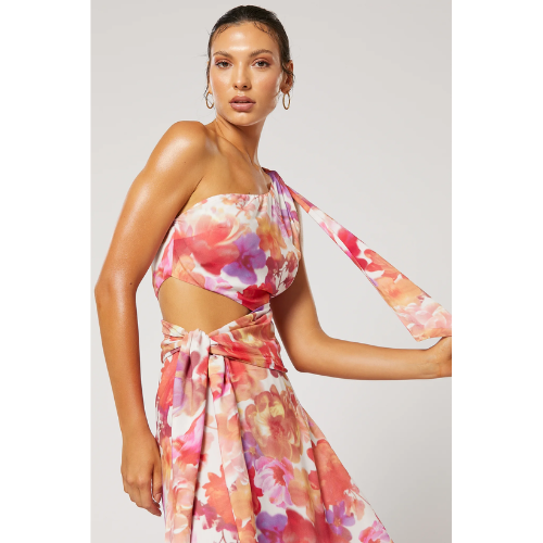WINONA | SANTA ROSA ONE SHOULDER DRESS - PRINT - Image 3