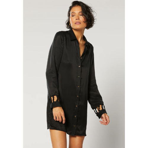 WINONA | AUBREY SHIRT DRESS - BLACK - Image 2