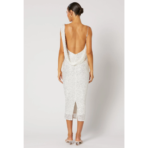 WINONA | SPRITZ MIDI DRESS - WHITE - Image 4