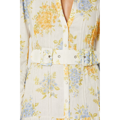 WINONA | RAVELLO BUTTON MAXI DRESS - WHITE PRINT - Image 4
