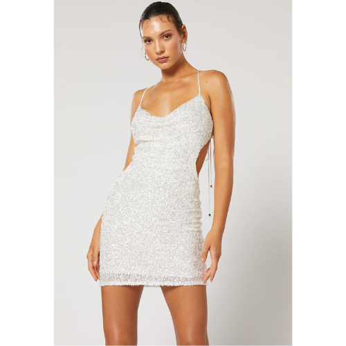 WINONA | SPRITZ SHORT DRESS - WHITE - Image 2