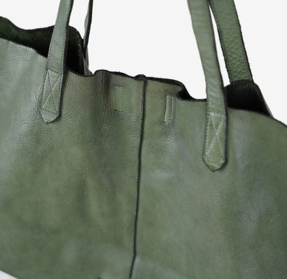 BEHOLDER | Akasha Raw Tote - Olive Green - Image 2