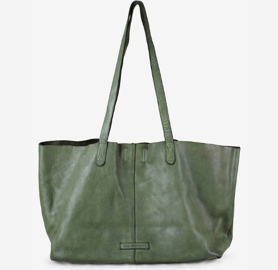 BEHOLDER | Akasha Raw Tote - Olive Green