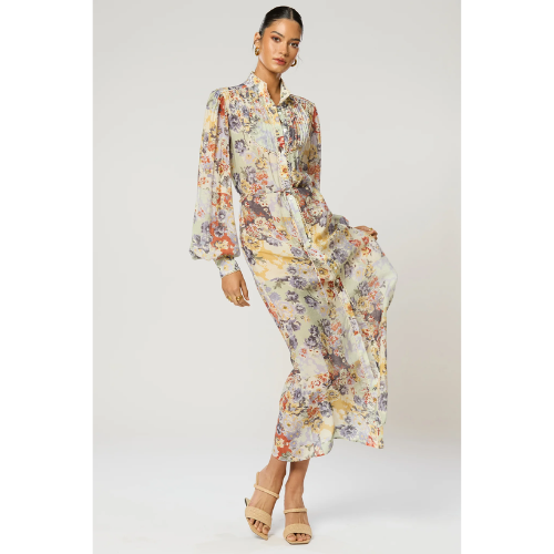 WINONA | GENOVIA BUTTON MAXI DRESS - MULTI PRINT - Image 2