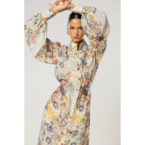 WINONA | GENOVIA BUTTON MAXI DRESS - MULTI PRINT - Image 3