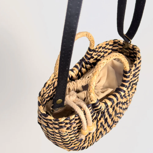ORANGE INCA | The Fiesta Mini Classic Crossbody - Marbled Black - Image 2