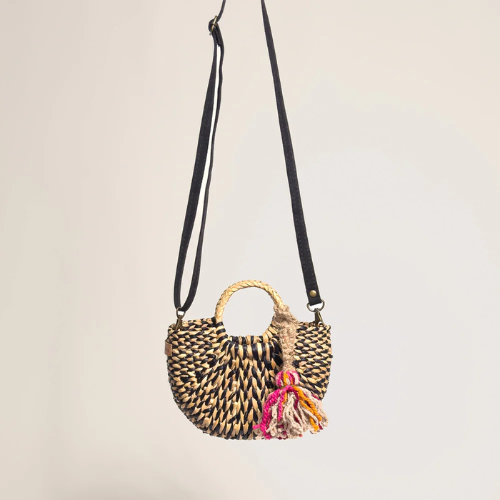 ORANGE INCA | The Fiesta Mini Classic Crossbody - Marbled Black - Image 3