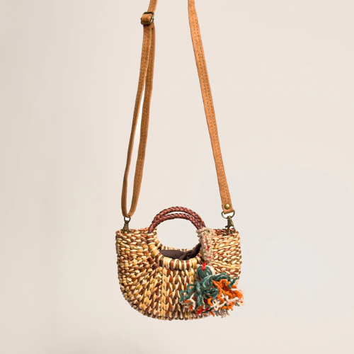 ORANGE INCA | The Fiesta Mini Classic Crossbody - Marbled Brown - Image 3