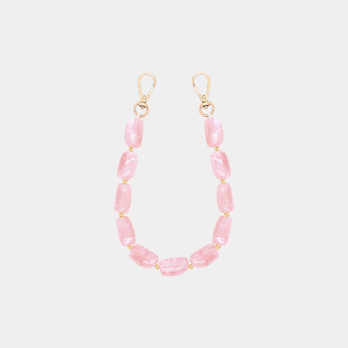 LOUVE COLLECTION | Abbey Beads Wristlet | Blush Pink
