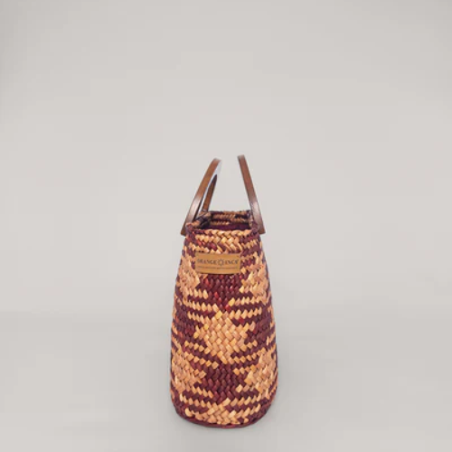 ORANGE INCA | The Sophia - Camel and Beige with Wooden Handles - Image 3