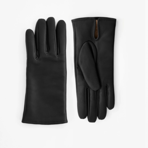 LAMARQUE | MESSIKA | Leather Gloves - BLACK - Image 2