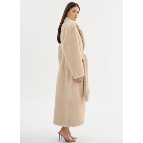 LAMARQUE | DARELLE | Oversized Faux Fur Maxi Coat - Angora - Image 2