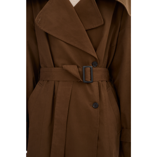 LAMARQUE | JOSEPHINE | Oversized Trench Coat - BROWN - Image 4