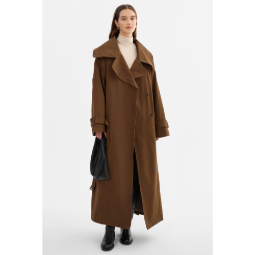 LAMARQUE | JOSEPHINE | Oversized Trench Coat - BROWN - Image 2