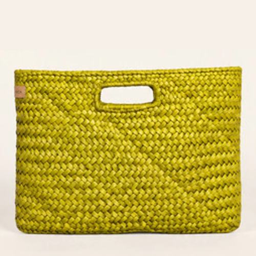 ORANGE INCA | The Marrakesh Clutch - Lime Green
