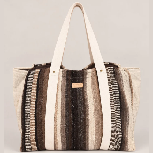 ORANGE INCA | The Manta Carryall - Dark Browns and Ivory