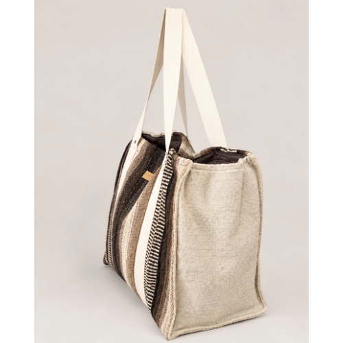 ORANGE INCA | The Manta Carryall - Dark Browns and Ivory - Image 2